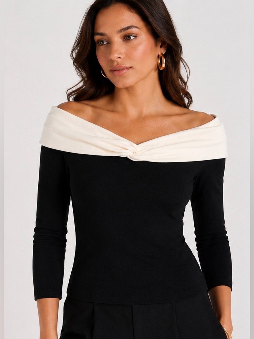 INC International Concepts Off-The-Shoulder Knit Top